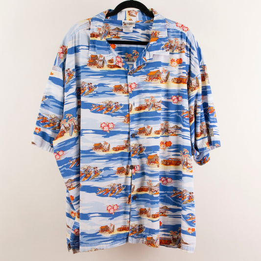 Camisa hawaiana azul (3XL) Walt Disney