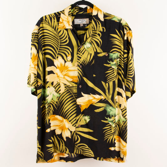 Camisa hawaiana negro (S) High Surf