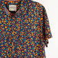 Camisa estampada azul marino (L) Dravus