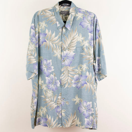 Camisa hawaiana azul (XL) David Taylor