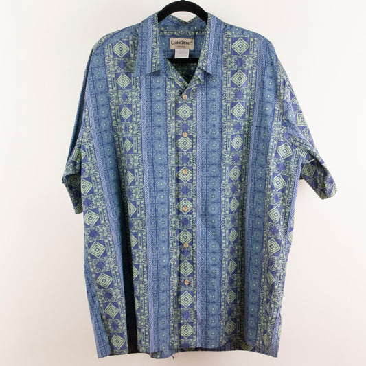 Camisa estampada azul (2XL) Cooke Street