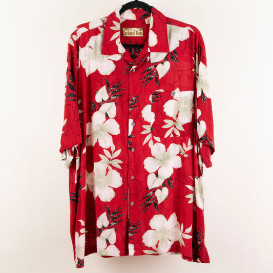 Camisa hawaiana rojo (XL) Caribbean Blues