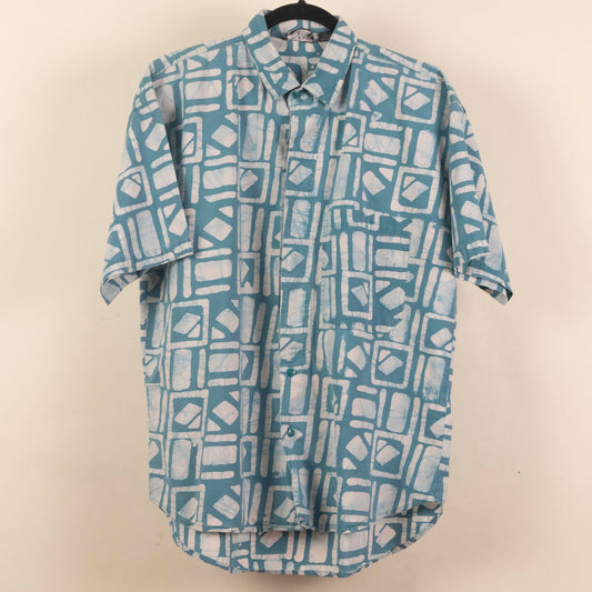Camisa Hawaiana Azul (M) Kapito