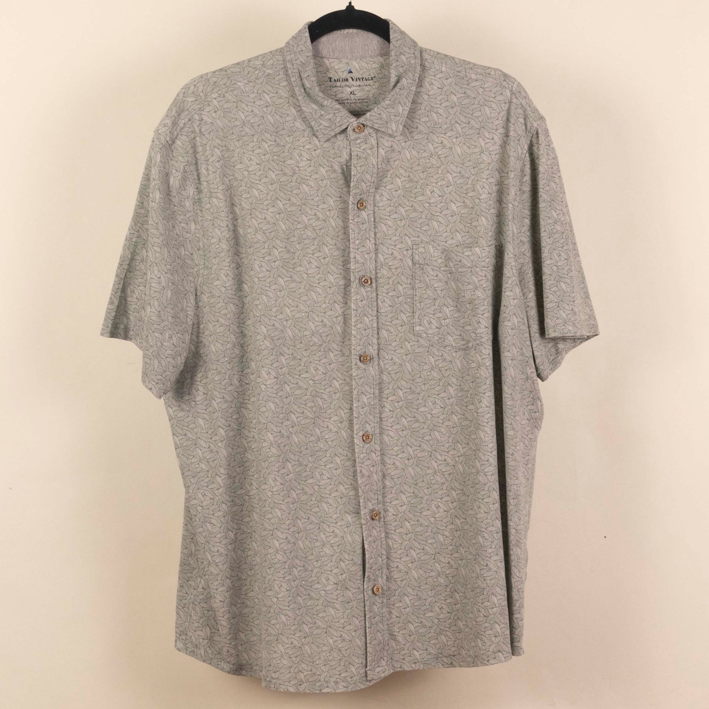 Camisa Estampada Gris (XL) Tailor Vintage