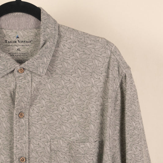 Camisa Estampada Gris (XL) Tailor Vintage