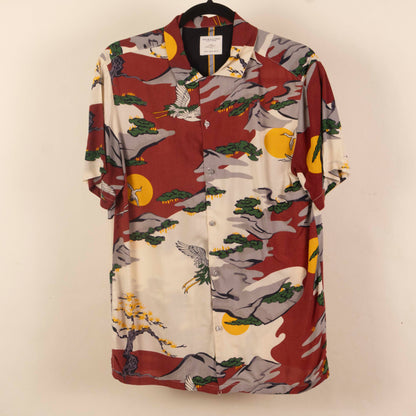 Camisa Estampada Rojo (M) Denim & Flower