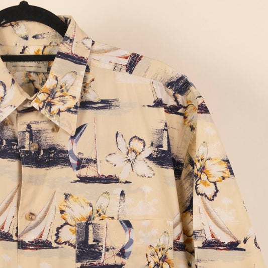 Camisa Estampada Amarillo (L) Crossings