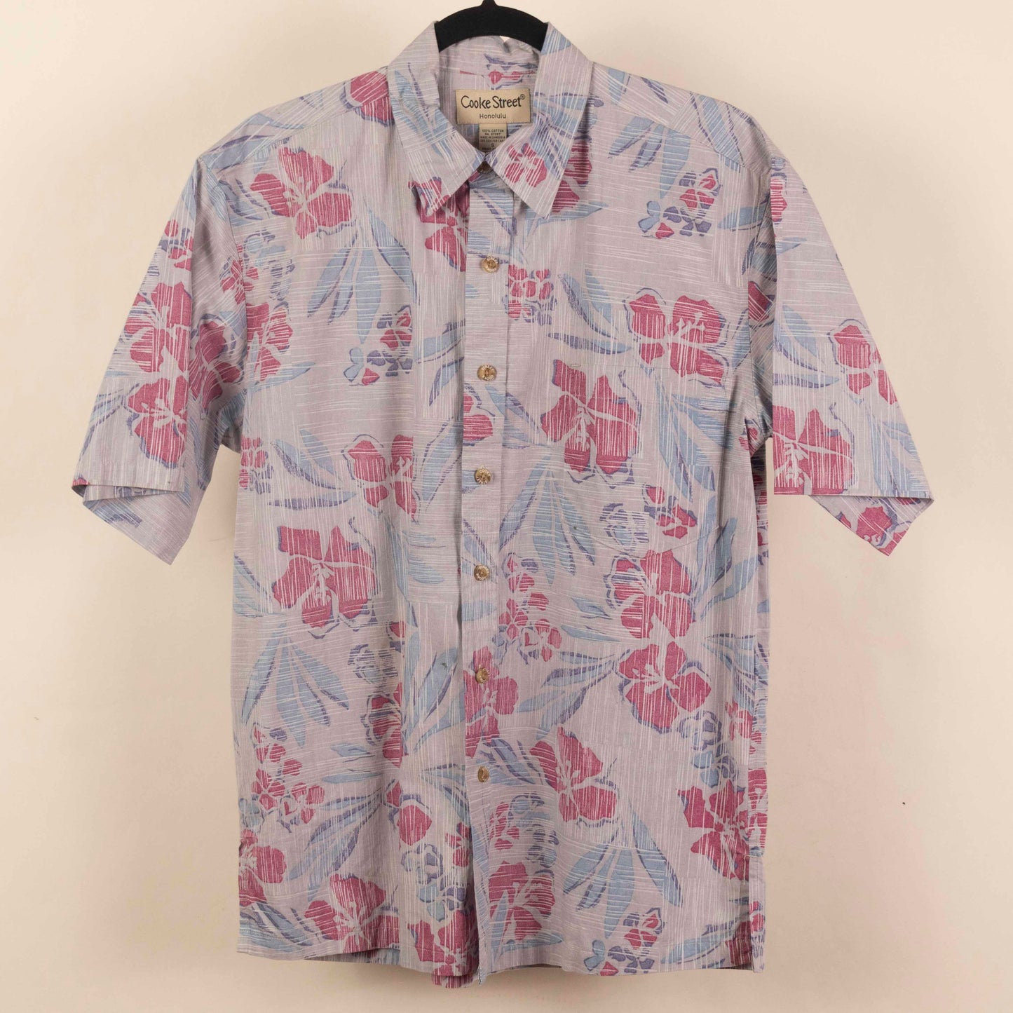 Camisa Estampada Gris (S) Coke Street