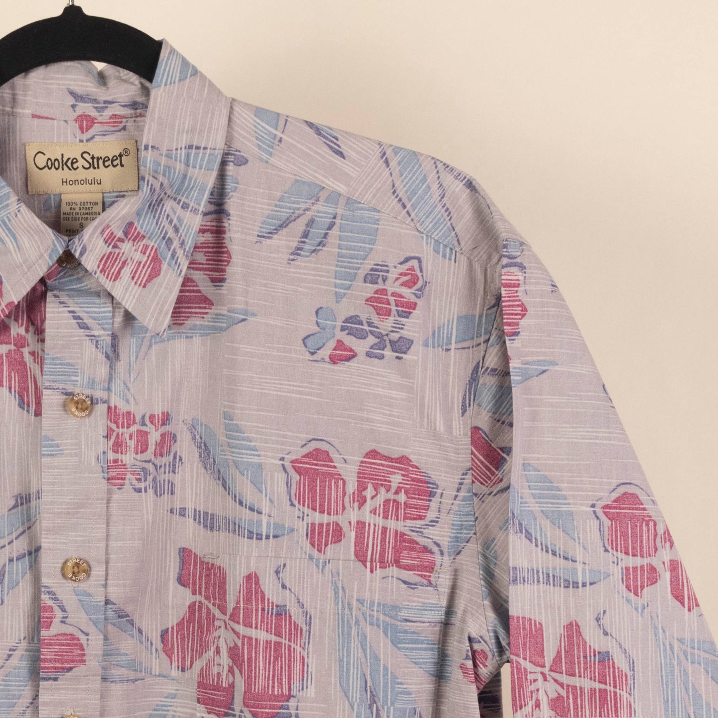 Camisa Estampada Gris (S) Coke Street