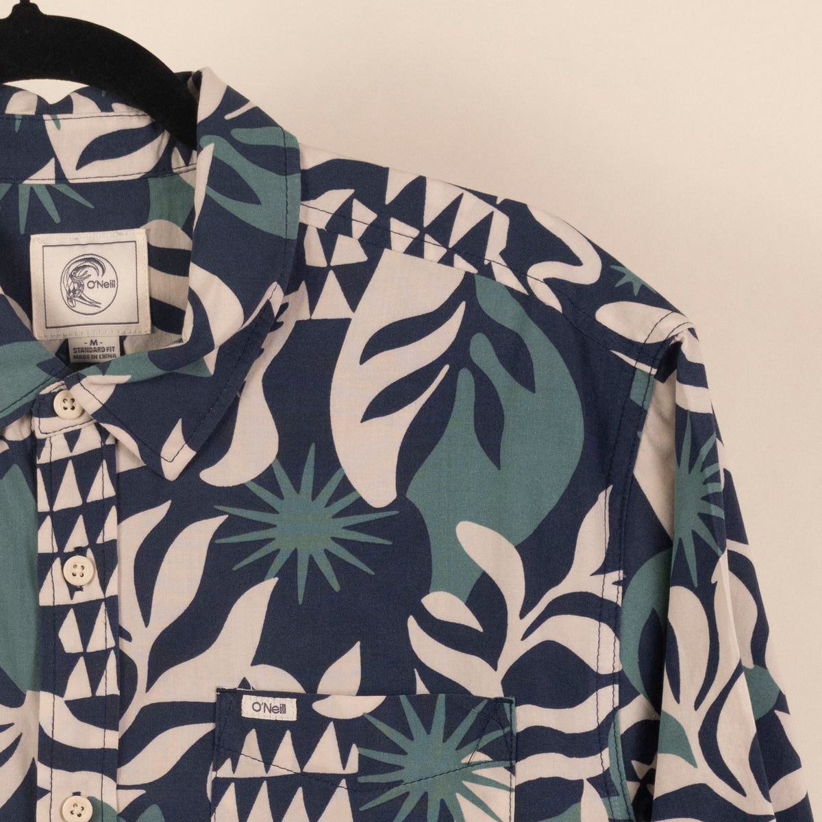 Camisa Estampada Verde (M) O'Neill