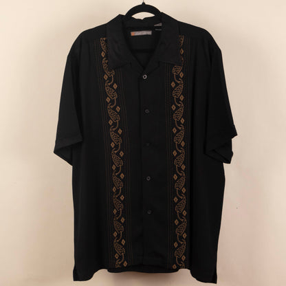 Camisa Hawaiana Negro (XL) John Henry