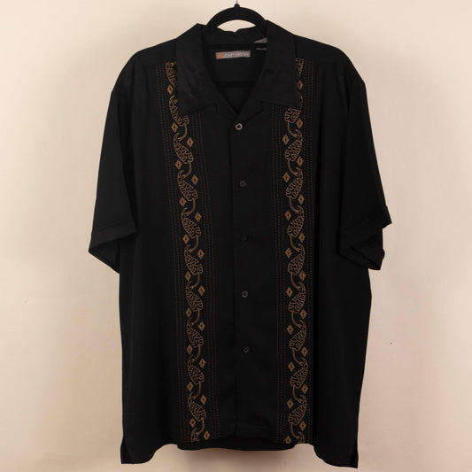 Camisa Hawaiana Negro (XL) John Henry