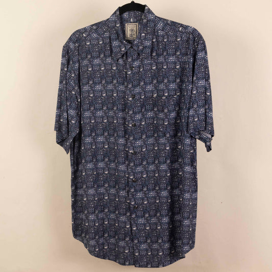 Camisa Hawaiana Azul (M) Roundtree & Yorke