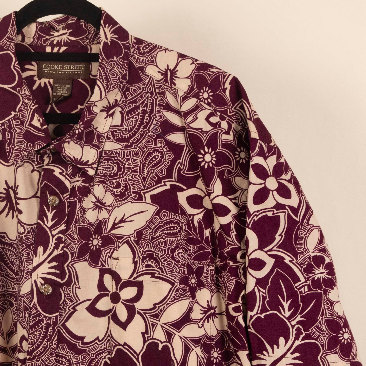 Camisa Estampada Rojo (2XL) Cooke Street