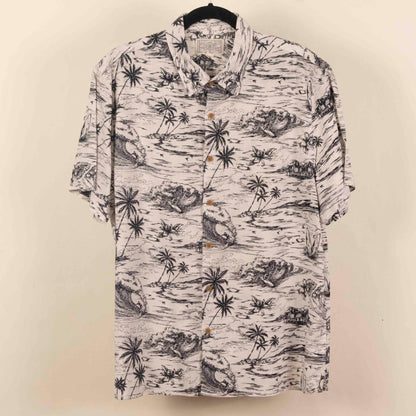 Camisa Estampada Blanco (L) Lucky Brand