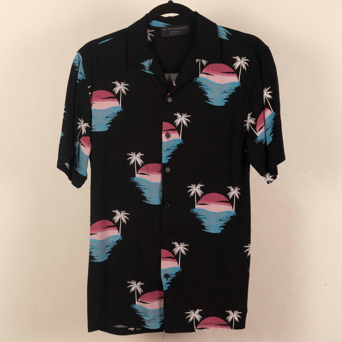 Camisa Estampada Negro (XS) No Boundaries