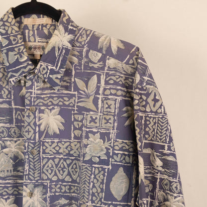 Camisa Estampada Azul (L) Campia