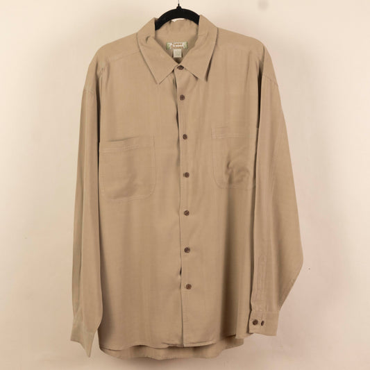 Camisa Estampada Manga Larga Beige (L) Tommy Bahama