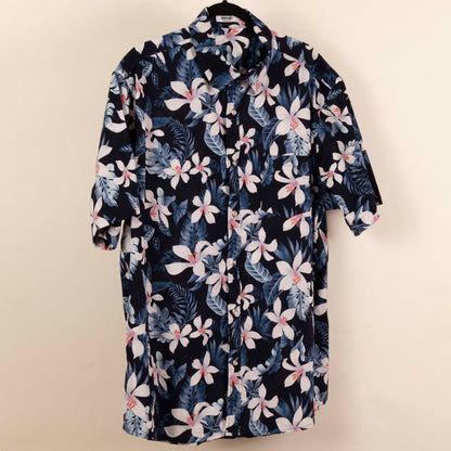 Camisa Estampada Azul (XL) Coofandy