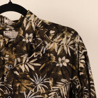 Camisa Estampada Verde (L) Natural Issue
