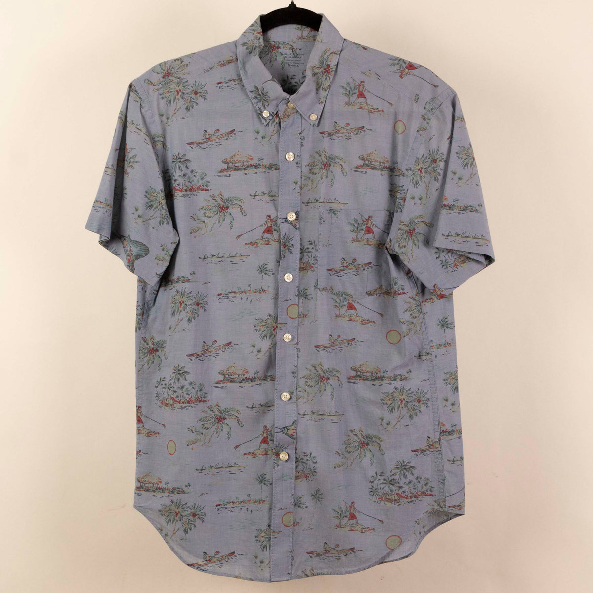 Camisa Estampada Gris (S) J. Crew