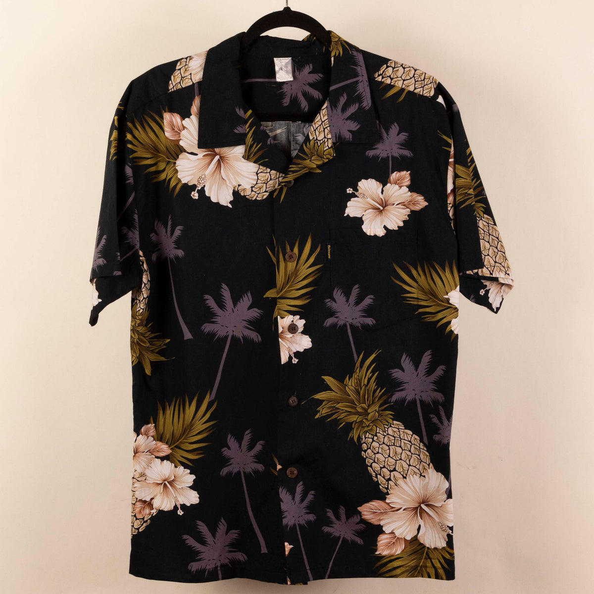 Camisa Hawaiana Negro (L) Palmwave Hawaii