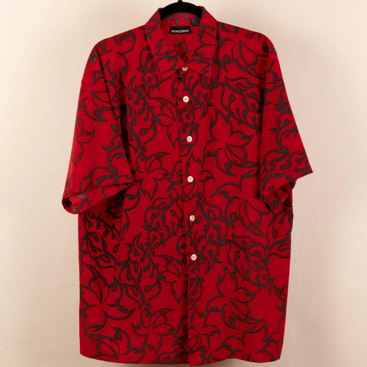 Camisa Estampada Rojo (L) odo