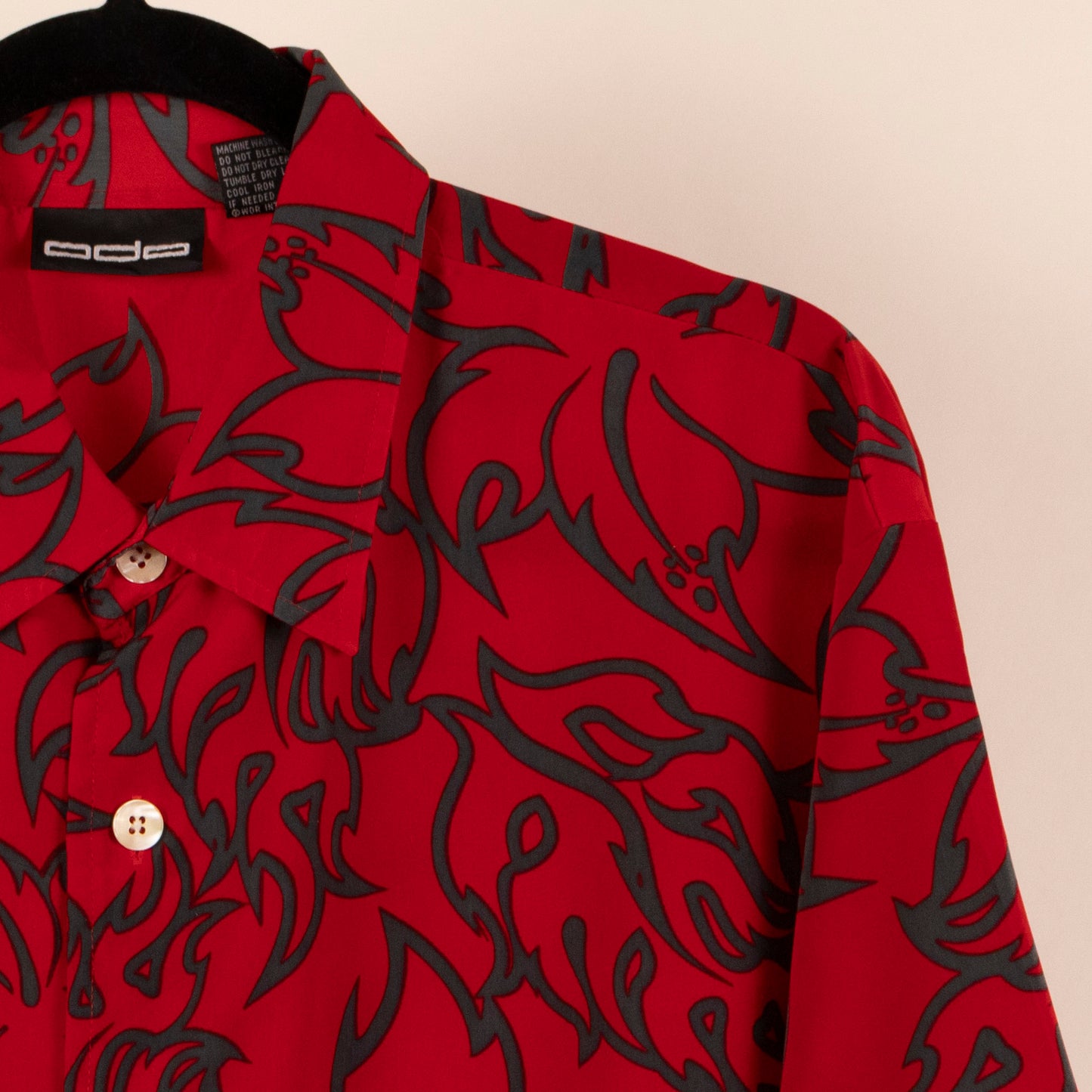 Camisa Estampada Rojo (L) odo