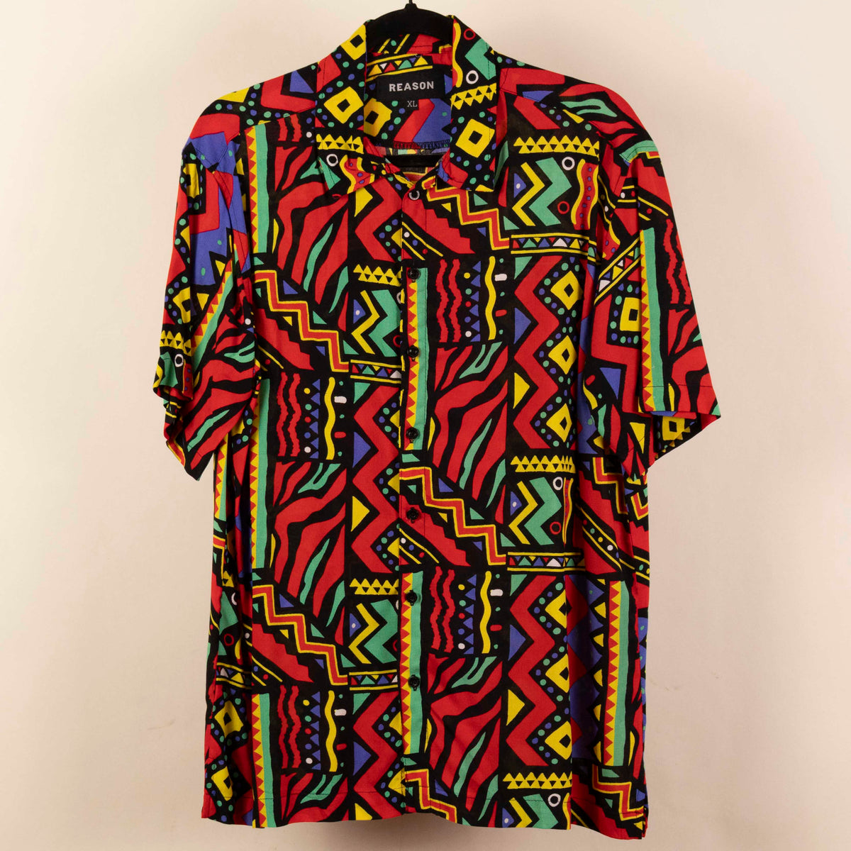 Camisa Estampada Rojo (XL) Reason