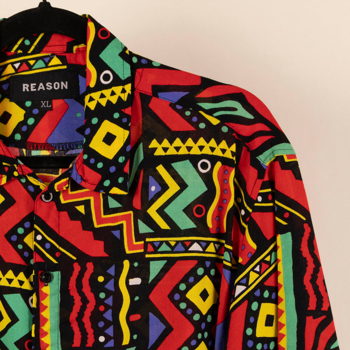 Camisa Estampada Rojo (XL) Reason