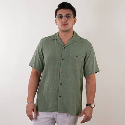 Camisa casual verde