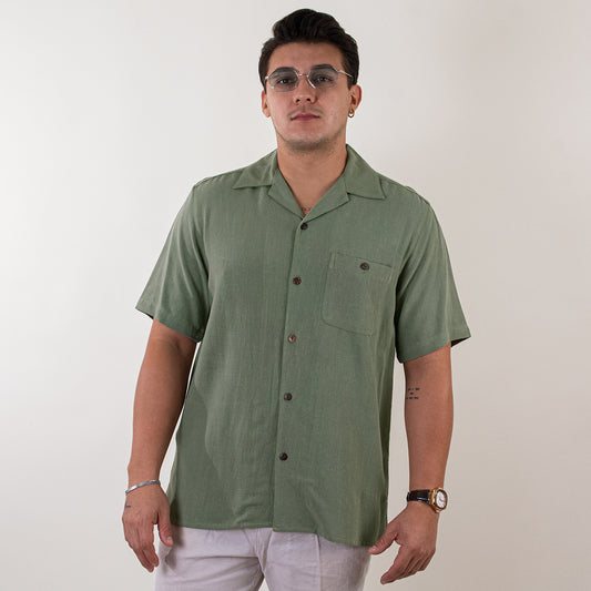 Camisa casual verde